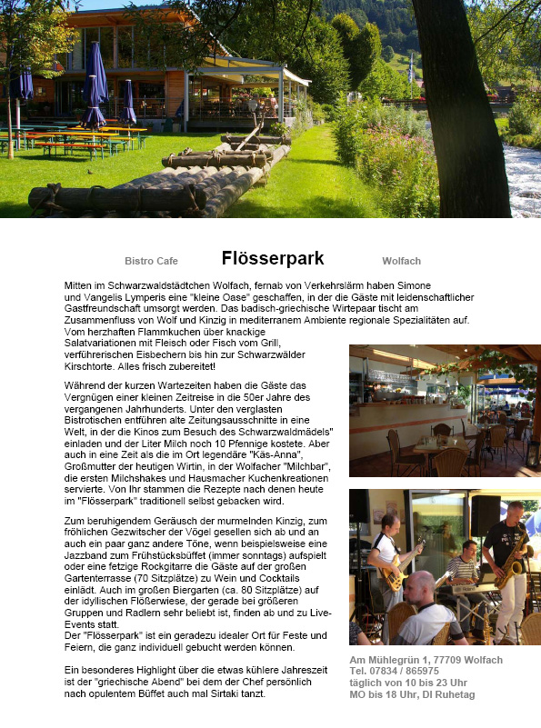 Bistro Café Flösserpark